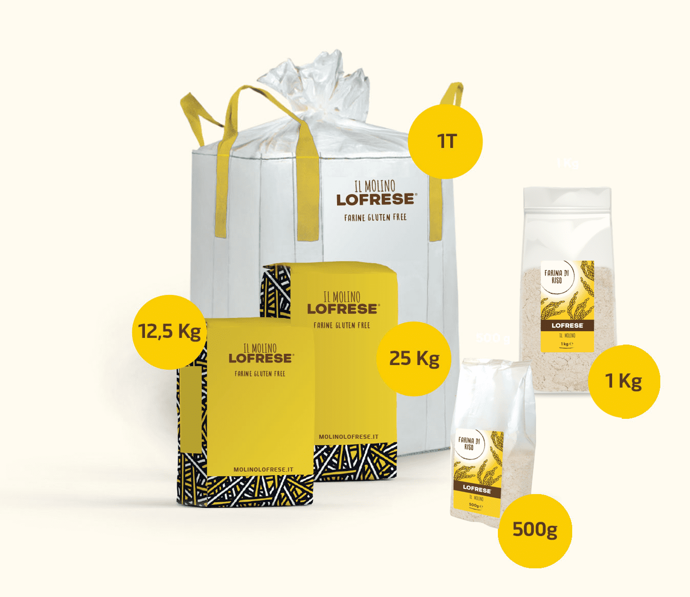 Farine di cereali senza glutine