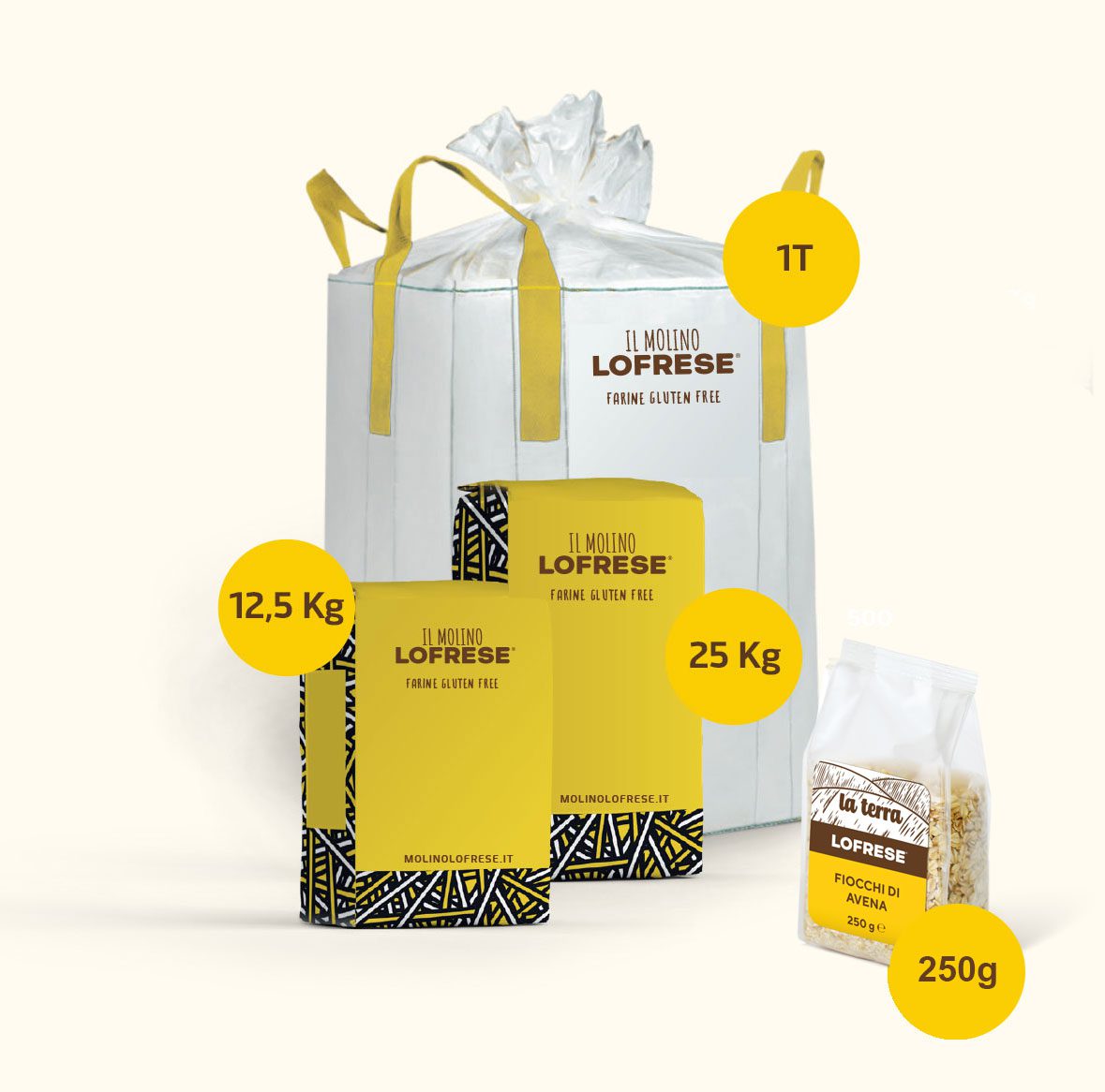 Fiocchi di legumi e cereali Gluten Free